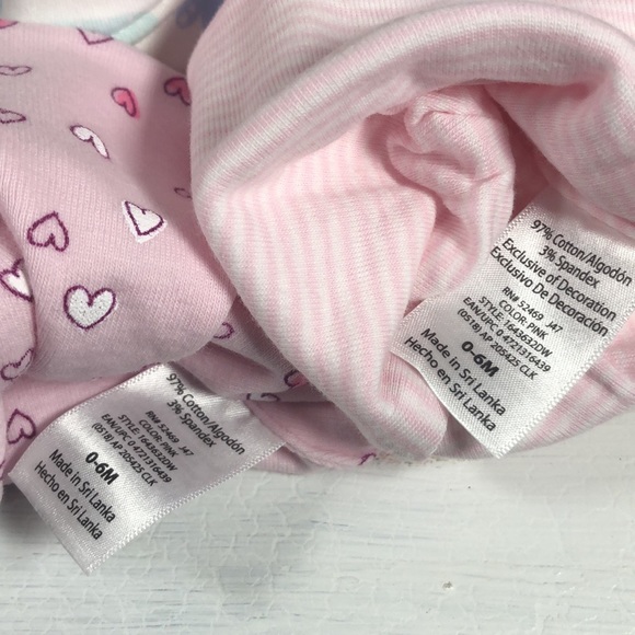 Newborn Infant Hats Bundles Baby Place Set of 3 Beanie Style Baby Hats NWOT - Picture 9 of 13